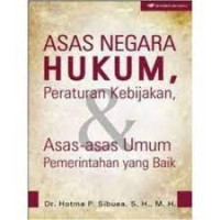 Asas Negara Hukum, Peraturan Kebijakan